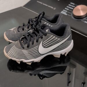 Nike Black and Gray Sports Cleats